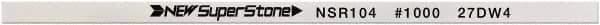 Value Collection - Flat Ceramic Finishing Stick - 100mm Long x 1.5mm Wide x 10mm Thick, 1,000 Grit - Exact Industrial Supply
