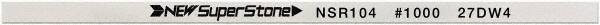 Value Collection - Flat Ceramic Finishing Stick - 100mm Long x 1.5mm Wide x 6mm Thick, 1,000 Grit - Exact Industrial Supply