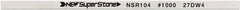Value Collection - Flat Ceramic Finishing Stick - 100mm Long x 1mm Wide x 6mm Thick, 1,000 Grit - Exact Industrial Supply