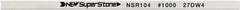 Value Collection - Flat Ceramic Finishing Stick - 100mm Long x 1mm Wide x 2mm Thick, 1,000 Grit - Exact Industrial Supply
