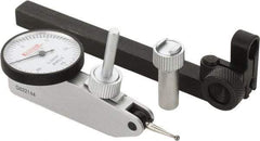 SPI - 8 Piece, 0" to 0.03" Measuring Range, 1-1/4" Dial Diam, 0-15-0 Dial Reading, White Dial Test Indicator Kit - 0.0005" Accuracy, 0.64" Contact Point Length, 0.079" Ball Diam, 0.0005" Dial Graduation - Exact Industrial Supply