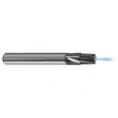 1/4-18 4FL Carbide Thread Mill NPT Tap-Coolant Thru-TiCN - Exact Industrial Supply
