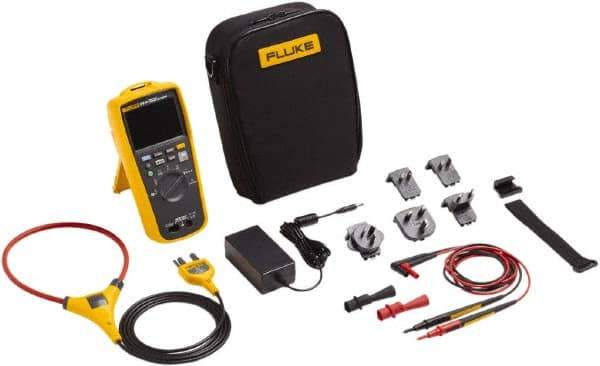 Fluke - 279FC/IFLEX, CAT IV, CAT III, 1,000 VAC/VDC, Digital True RMS Auto Ranging Manual Ranging Thermal Imaging Multimeter - 50 mOhm, Measures Voltage, Capacitance, Current, Frequency, Resistance, Temperature (IR) - Exact Industrial Supply