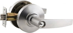 Schlage - Storeroom Lever Lockset for 1-3/8" Thick Doors - Exact Industrial Supply
