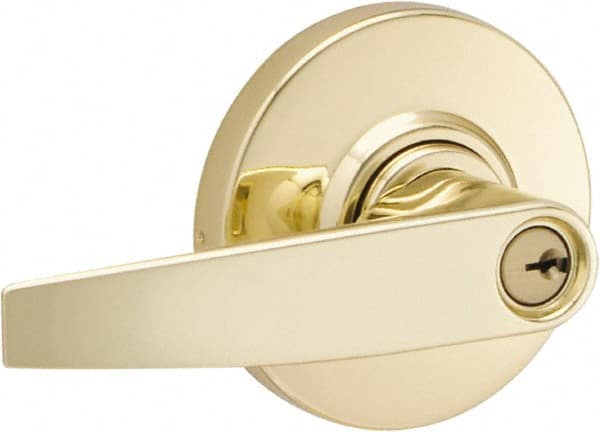 Schlage - Entrance Lever Lockset for 1-3/8" Thick Doors - Exact Industrial Supply