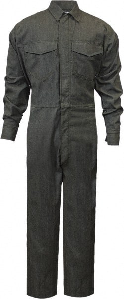 National Safety Apparel - Size XL Tall Green HRC 2 Flame Resistant/Retardant Welding Coveralls - Exact Industrial Supply