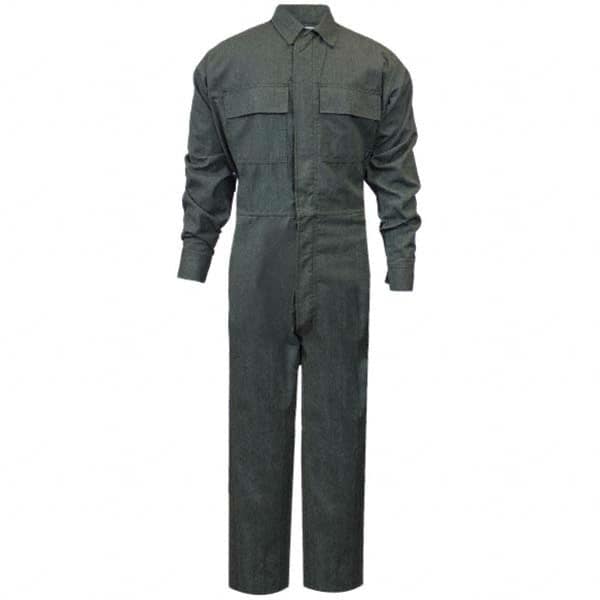 National Safety Apparel - Size 2XL Tall Green HRC 2 Flame Resistant/Retardant Coveralls - Exact Industrial Supply