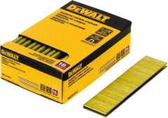 DeWALT - 1-1/4" Long x 1/4" Wide, 18 Gauge Crowned Construction Staple - Steel, Copper Finish, Chisel Point - Exact Industrial Supply