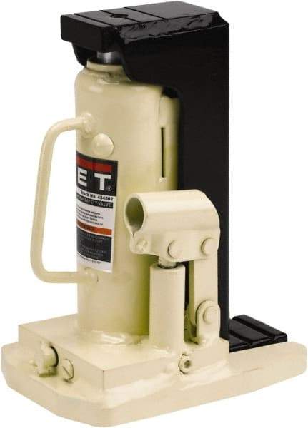 Jet - 2 Ton Capacity Toe Jack - 9-1/4" to 13-3/4" High, 4-15/16" Long x 7" Wide Base - Exact Industrial Supply