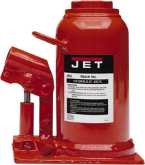 Jet - Manual Bottle, Screw, Ratchet & Hydraulic Jacks Type: Hydraulic Bottle Jack Load Capacity (Ton): 17-1/2 (Inch) - Exact Industrial Supply