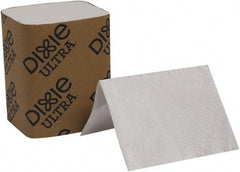 Georgia Pacific - 5" Long x 6-1/2" Wide, Paper Napkins - 2 Ply, White - Exact Industrial Supply