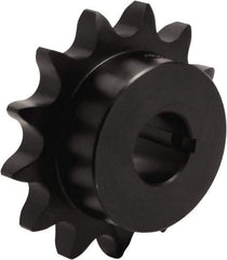 Tritan - 16 Teeth, 5/8" Chain Pitch, Chain Size 50, Finished Bore Sprocket - 3" Pitch Diam, 3.307" Outside Diam - Exact Industrial Supply