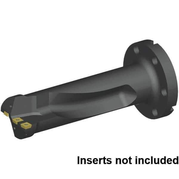 Kennametal - 57mm Cut Diam, 140mm Max Depth of Cut, 50mm Shank Diam, 9" OAL, Indexable Square Shoulder End Mill - SD.. T43PD..R.. Inserts, Cylindrical Shank, 3° Lead Angle, Through Coolant, Series KSSM 90 - Exact Industrial Supply