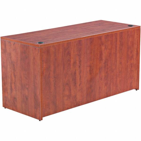 ALERA - 59.13" Long x 29.63" High x 23.63" Deep, Credenza - Medium Cherry, Woodgrain Laminate - Exact Industrial Supply