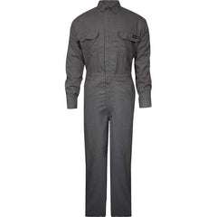 National Safety Apparel - Size L Tall Gray HRC 2 Flame Resistant/Retardant Coveralls - Exact Industrial Supply