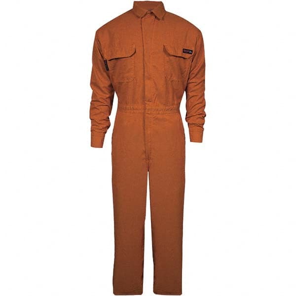 National Safety Apparel - Size 2XL Tall Orange HRC 2 Flame Resistant/Retardant Coveralls - Exact Industrial Supply