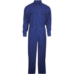 National Safety Apparel - Size 2XL Royal Blue HRC 2 Flame Resistant/Retardant Coveralls - Exact Industrial Supply