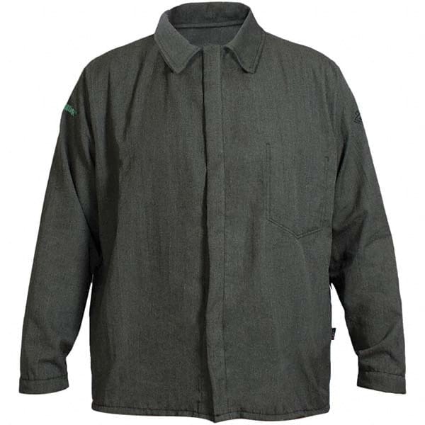 National Safety Apparel - Size 5XL Green Flame Resistant/Retardant Jacket - Exact Industrial Supply