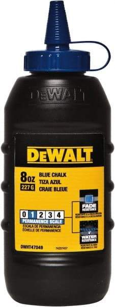 DeWALT - 8 oz Container Chalk Refill - Blue - Exact Industrial Supply