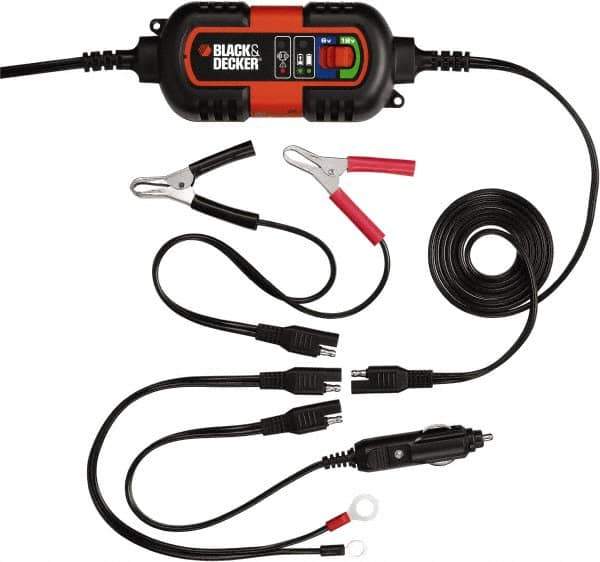 Black & Decker - 6/12 Volt Automatic Charger/Maintainer - 2 Amps - Exact Industrial Supply