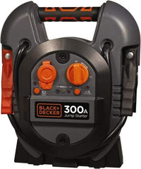 Black & Decker - 12 Volt Jump Starter - 300 Amps, 600 Peak Amps - Exact Industrial Supply