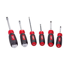 Bit Screwdrivers; Tip Type: Slotted; Hex; Phillips; Drive Size: 3/16 in, 5/16 in, 1/4 in; Slotted Point Size: 1/4 in; Includes: 5/16 in x 6 in; 3/16 in x 6 in; Cabinet 3/16 in x 3 in; #2 x 4 in; Demolition Slotted 1/4 in x 4 in; Phillips #1 x 3 in; Number