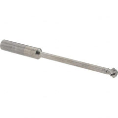 Accupro - 1/4° 1/4" Cut Diam, 1/8" Cut Width, 1/4" Shank, Solid Carbide Double-Angle Cutter - Exact Industrial Supply