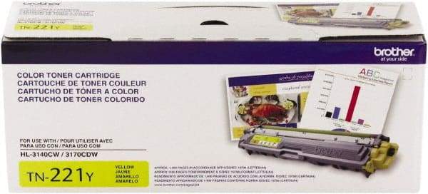 Brother - Yellow Toner Cartridge - Use with Brother HL-310CW, 3170CW, 3180CDW, MFC-9130CW, 9330CDW, 9340CW - Exact Industrial Supply