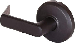 Stanley - Grade 2 Dummy Lever Lockset - 2-3/4" Back Set, Keyless Cylinder, Brass Alloy, Oil Rubbed Bronze Finish - Exact Industrial Supply