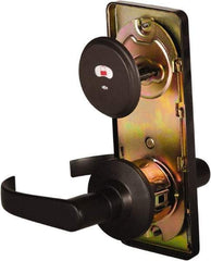 Stanley - Grade 2 Passage Lever Lockset - 2-3/4" Back Set, Keyless Cylinder, Brass Alloy, Oil Rubbed Bronze Finish - Exact Industrial Supply