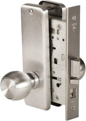 Stanley - Grade 1 Office Lever Lockset - 2-3/4" Back Set, Best SFIC Cylinder, Brass Alloy, Satin Chrome Finish - Exact Industrial Supply