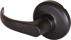 Stanley - Grade 1 Dummy Lever Lockset - 2-3/4" Back Set, Keyless Cylinder, Brass Alloy, Oil Rubbed Bronze Finish - Exact Industrial Supply