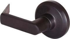 Stanley - Grade 1 Dummy Lever Lockset - 2-3/4" Back Set, Keyless Cylinder, Brass Alloy, Oil Rubbed Bronze Finish - Exact Industrial Supply