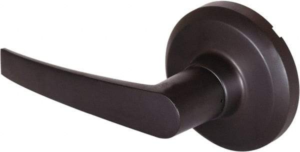 Stanley - Grade 1 Dummy Lever Lockset - 2-3/4" Back Set, Keyless Cylinder, Brass Alloy, Oil Rubbed Bronze Finish - Exact Industrial Supply