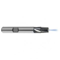 1/2-14 5FL Carbide Thread Mill NPT Tap-Coolant Thru-TiCN - Exact Industrial Supply