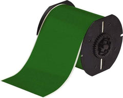 Brady - 4" Wide x 1,200" Long, Green Vinyl Tape - For BBP30 Label Printer, BBP33 Label Printer, BBP35 Multicolor Sign & Label Printer, BBP37 Color & Cut Sign & Label Printer, BradyPrinter S3100, BBP31 Sign & Label Printer - Exact Industrial Supply