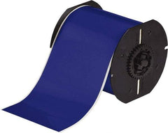 Brady - 4" Wide x 1,200" Long, Blue Vinyl Tape - For BBP30 Label Printer, BBP33 Label Printer, BBP35 Multicolor Sign & Label Printer, BBP37 Color & Cut Sign & Label Printer, BradyPrinter S3100, BBP31 Sign & Label Printer - Exact Industrial Supply