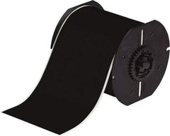 Brady - 4" Wide x 1,200" Long, Black Vinyl Tape - For BBP30 Label Printer, BBP33 Label Printer, BBP35 Multicolor Sign & Label Printer, BBP37 Color & Cut Sign & Label Printer, BradyPrinter S3100, BBP31 Sign & Label Printer - Exact Industrial Supply