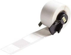 Brady - 1" Wide, Clear/White Vinyl Labels - For BMP61 Labeling System, BMP71 Label Printer, TLS 2200 Thermal Labeling System, TLS-pc Link Thermal Labeling System - Exact Industrial Supply