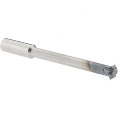 Accupro - 3/8° 3/8" Cut Diam, 1/8" Cut Width, 3/8" Shank, Solid Carbide Double-Angle Cutter - Exact Industrial Supply