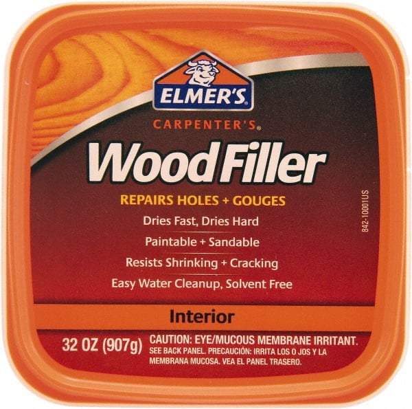 Elmer's - 1 Qt Jar Wood Filler - White - Exact Industrial Supply
