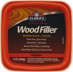 Elmer's - 0.5 Pt Jar Wood Filler - White - Exact Industrial Supply