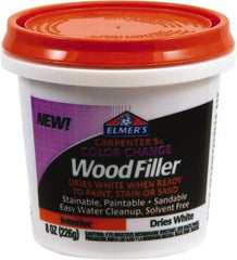 Elmer's - 8 oz Jar Wood Filler - White - Exact Industrial Supply