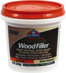 Elmer's - 8 oz Jar Wood Filler - Natural - Exact Industrial Supply