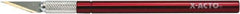 X-ACTO - Stainless Steel Hobby Knife with 1 Blade - #11 Blade, Aluminum Handle - Exact Industrial Supply