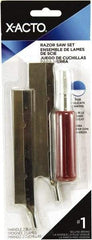 X-ACTO - Stainless Steel Hobby Knife with 2 Blades - #5 Blade, Plastic Handle - Exact Industrial Supply
