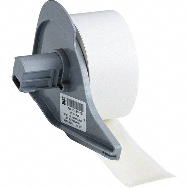 Brady - 1" Wide, Clear Vinyl Labels - For BMP71 Label Printer - Exact Industrial Supply