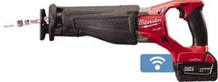Milwaukee Tool - 18V, 0 to 3,000 SPM, Cordless Reciprocating Saw - Lithium-Ion Batteries Included - Exact Industrial Supply