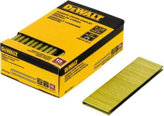 DeWALT - 1-1/2" Long x 1/4" Wide, 18 Gauge Crowned Construction Staple - Steel, Copper Finish, Chisel Point - Exact Industrial Supply
