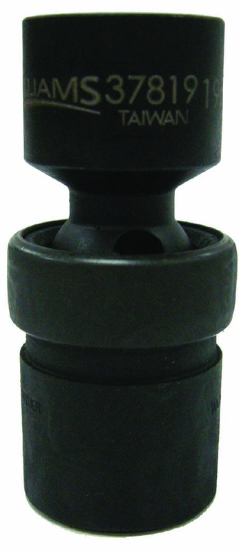 16mm - 1/2" Drive - 6 Point - Universal Impact Socket - Exact Industrial Supply